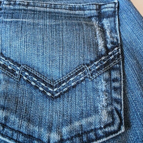 Lucky Brand Lil’ Maggie Low Rise Bootcut Jeans 4 / 27 Short Made in USA - Picture 12 of 13